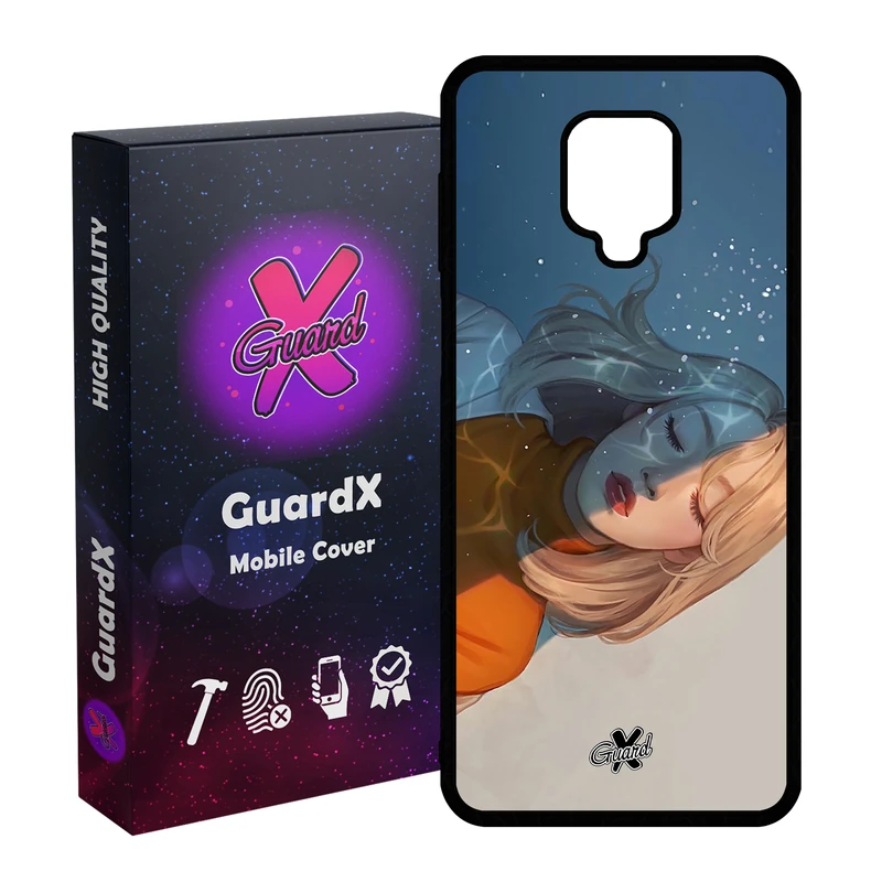کاور گارد ایکس طرح Girl مدل Glass10013 مناسب برای گوشی موبایل شیائومی Redmi Note 9S / Note 9 Pro / Note 9 Pro Max