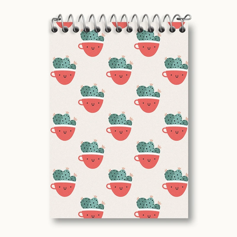 دفتر یادداشت 50 برگ خندالو مدل کاکتوس کد N352