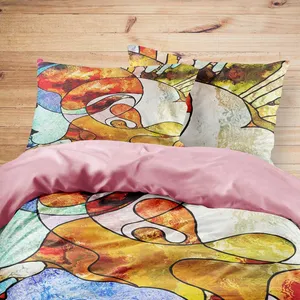 سرویس روتختی مدوپد طرح تله پاتی مدل mod00594 یک نفره 4 تکه