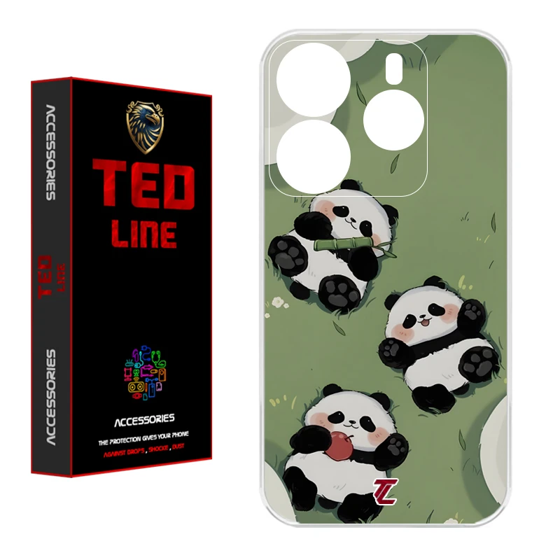 کاور تد لاین طرح پاندا کد 1102 مناسب برای گوشی موبایل شیائومی Redmi Note 14 4G