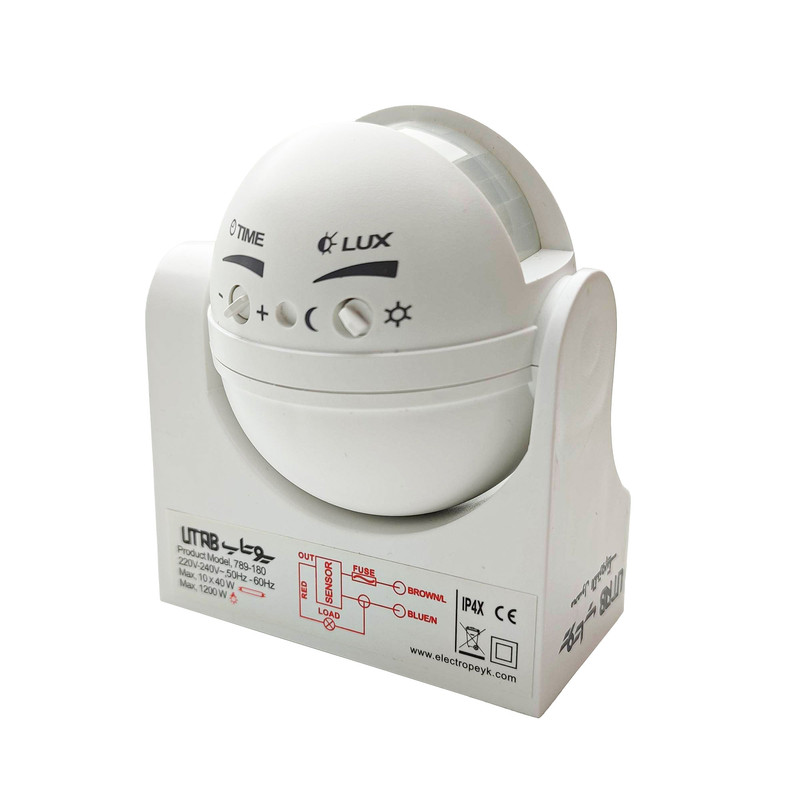 سنسور دیواری مادون قرمز حرکتی یوتاب مدل 180-789