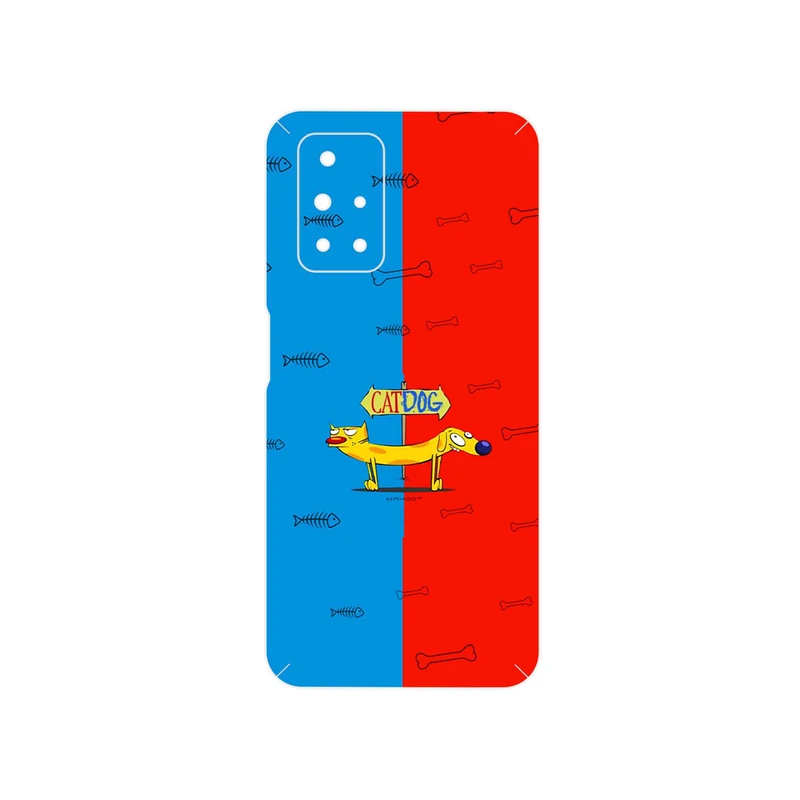 برچسب پوششی ماهوت مدل CatDog مناسب برای گوشی موبایل شیائومی Redmi 10 Prime