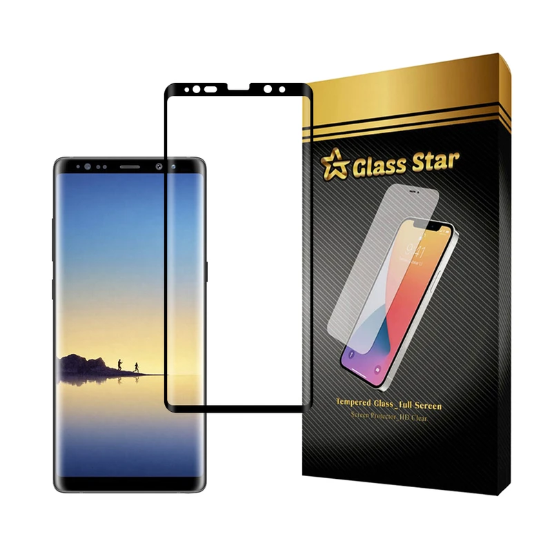 محافظ صفحه نمایش گلس استار مدل EDGNWGS مناسب برای گوشی موبایل سامسونگ Galaxy Note 8 / Galaxy Note 9