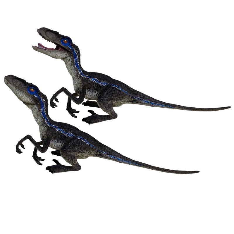 اکشن فیگور مدل دایناسور فک متحرک طرح Velociraptor کد 1003 ارتفاع 10 سانتی متر