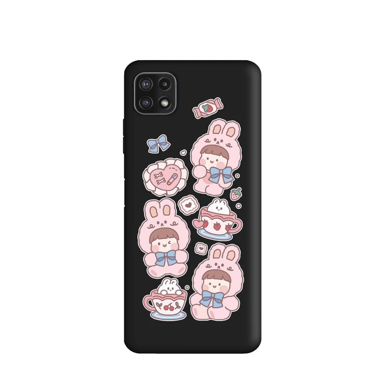 کاور طرح دختر کیوت کد m665 مناسب برای گوشی موبایل سامسونگ Galaxy A22 5G