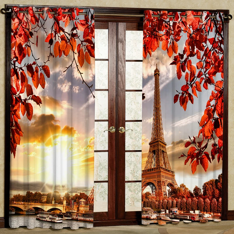 پرده مدل مخمل پانچی کد طرح برج 4234T2 سایز 200x140 سانتی متر