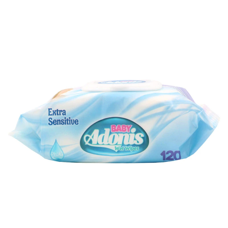 عکس شماره 2 : دستمال مرطوب کودک آدونیس مدل extra sensitive کد 690066 بسته 120 عددی