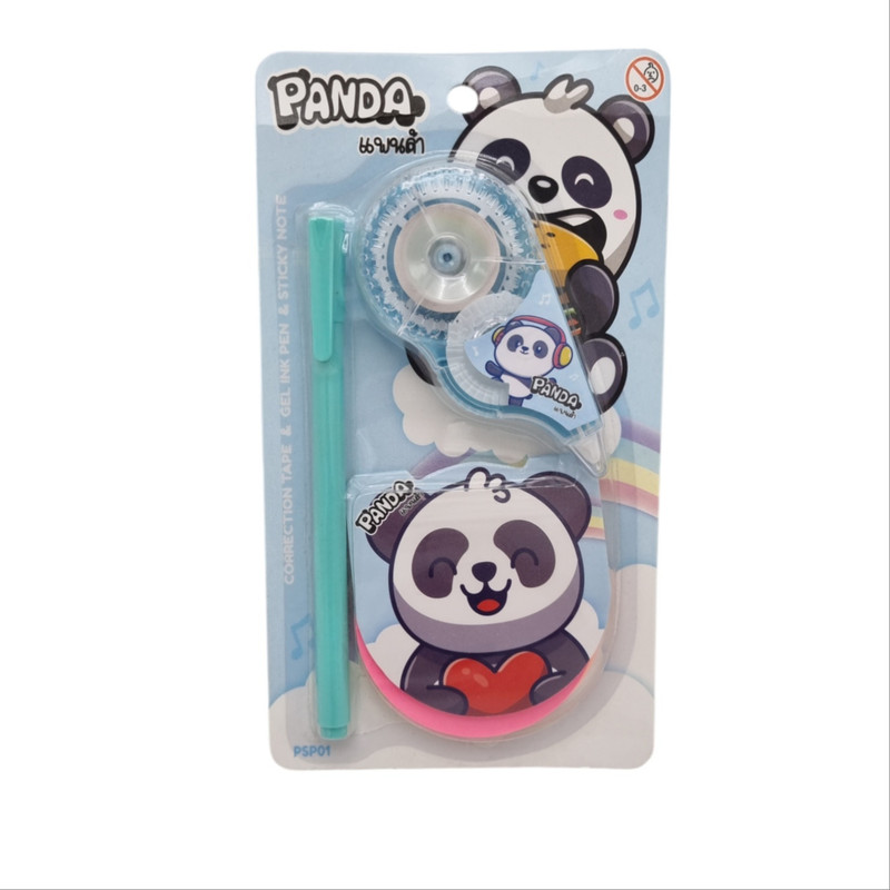 ست لوازم التحریر مدل پاندا کد 11476 مجموعه 3 عددی