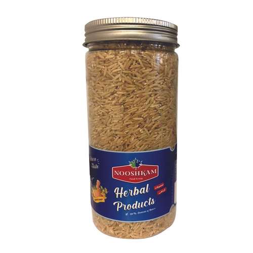 برنج قهوه ای ممتاز نوشکام - 500 گرم 