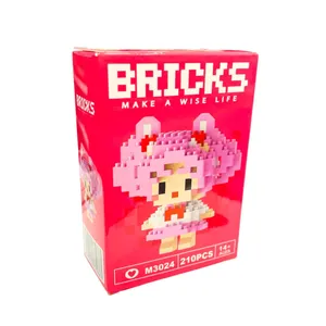 ساختنی بریکس 210 تکه مدل دختر کد 3024