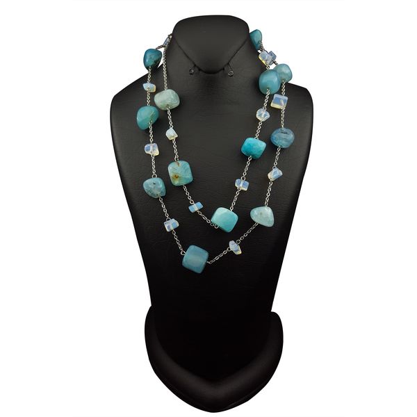 گردنبند زنانه مدل عقیق opal1 گردنبند زنانه مدل عقیق opal1