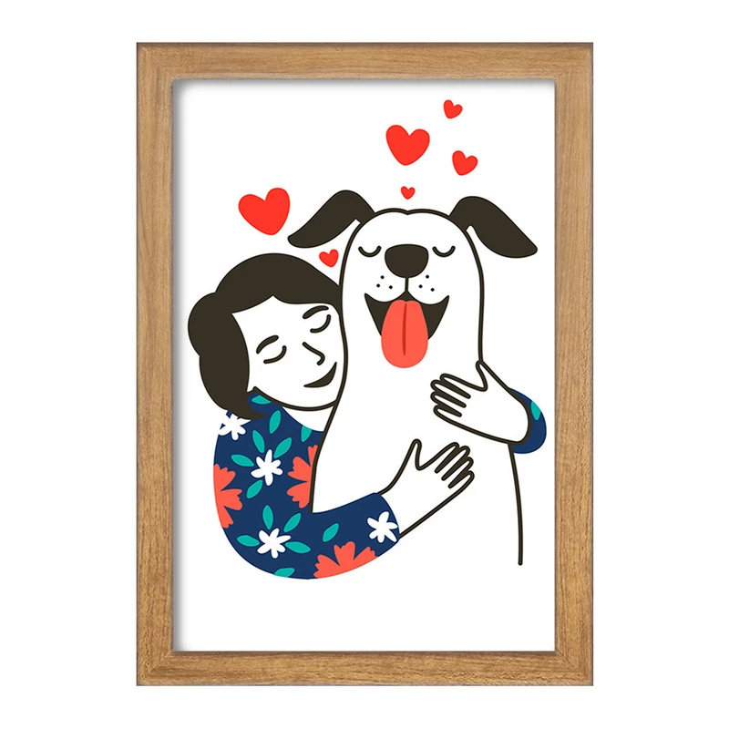 تابلو خندالو مدل حمایت از حیوانات کد 27378