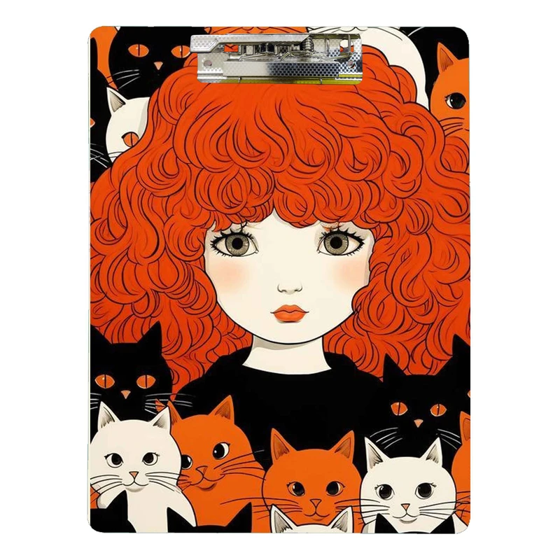 تخته شاسی طرح دختر موفرفری کد 1458 سایز A4