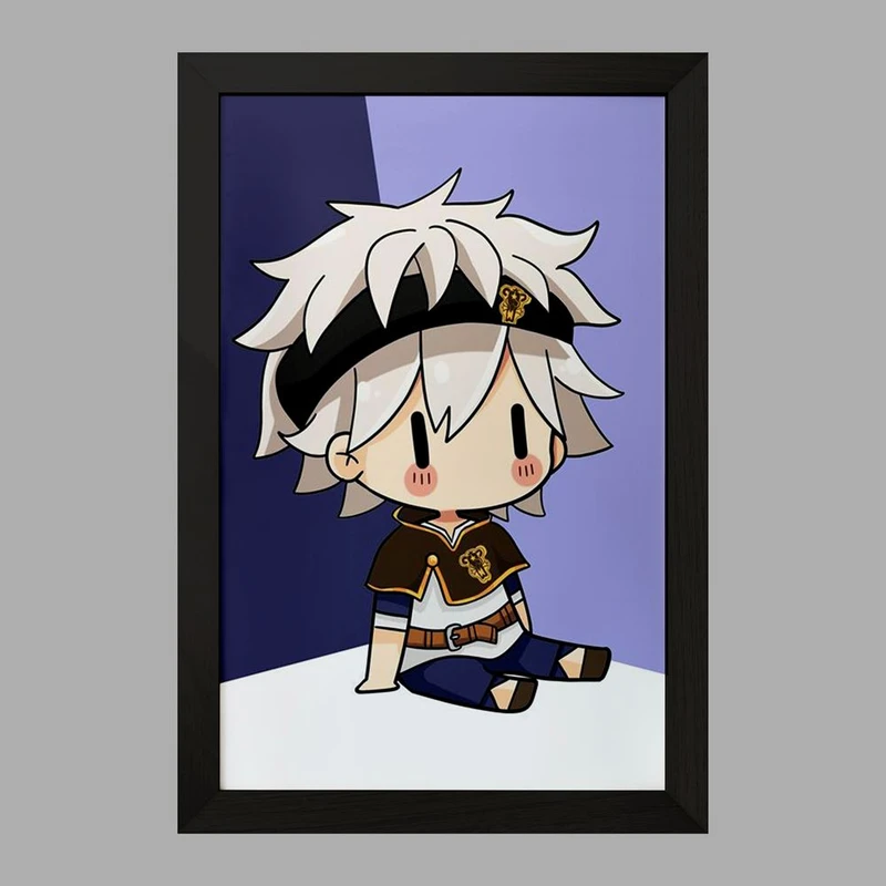 تابلو خندالو مدل آستا انیمه بلک کلاور Black Clover  کد 10260