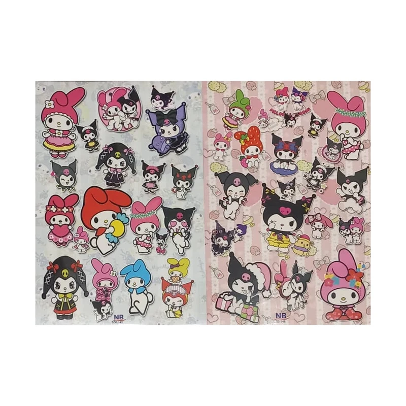 برچسب مدل برش خورده طرح ملودی و کرومی بسته 2 عددی