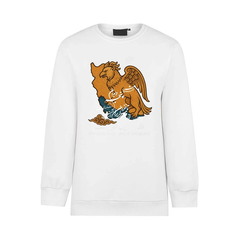 سویشرت مردانه مدل دورس طرح شیردال ایران