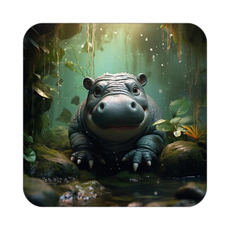 زیر لیوانی کاکتی طرح حیوانات کارتونی مدل mp27405