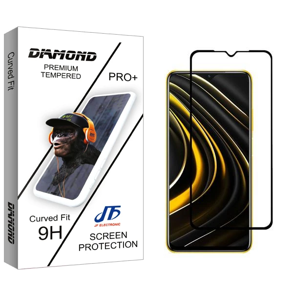 محافظ صفحه نمایش جی اف مدل Diamond مناسب برای گوشی موبایل شیائومی Poco M3