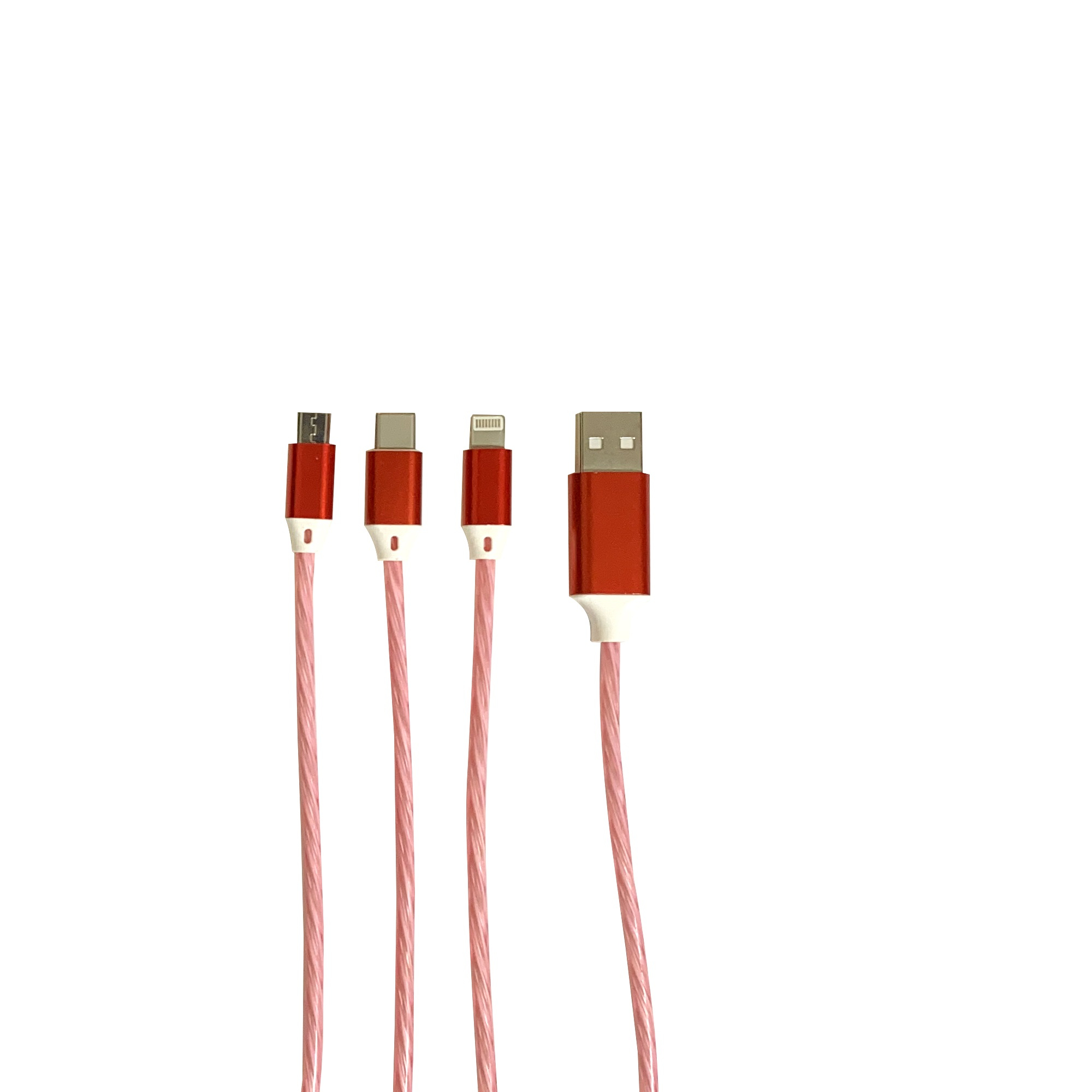 کابل تبدیل USB به لایتنینگ/USB-C/microUSB مدل Pro Cable B2 طول 1 متر