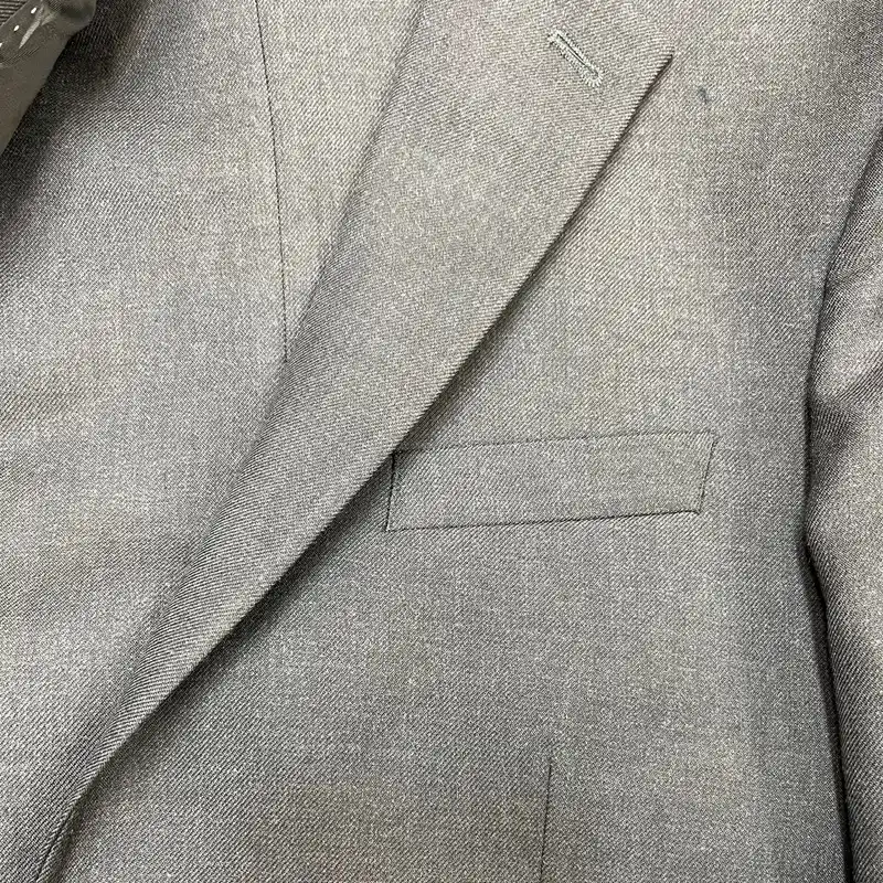 کت و شلوار مردانه مدل فیلافیل یقه انگلیسی رنگ ذغالی