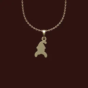 گردنبند طلا 18 عیار زنانه مدوپد مدل آدمک کد W2-1-1021