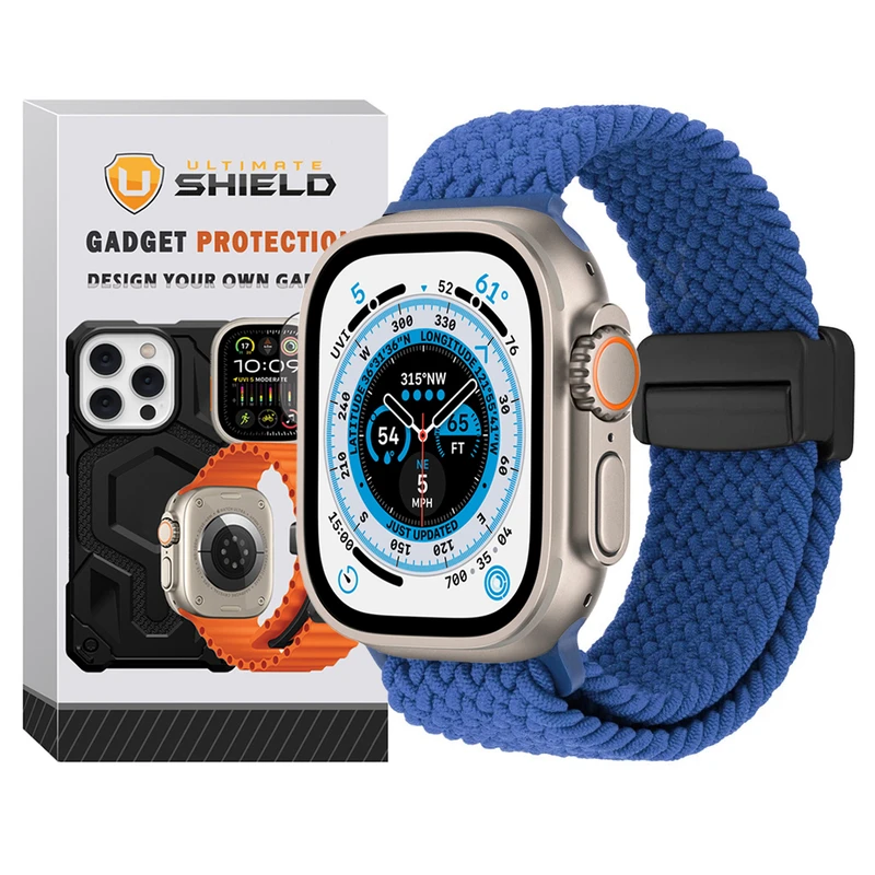 بند آلتیمیت شیلد مدل Braided Magsolo مناسب برای اپل واچ Ultra / Ultra 2 سایز 49mm