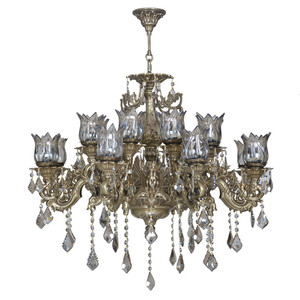 لوستر 16 شعله چشمه نور کد M3419/8+8