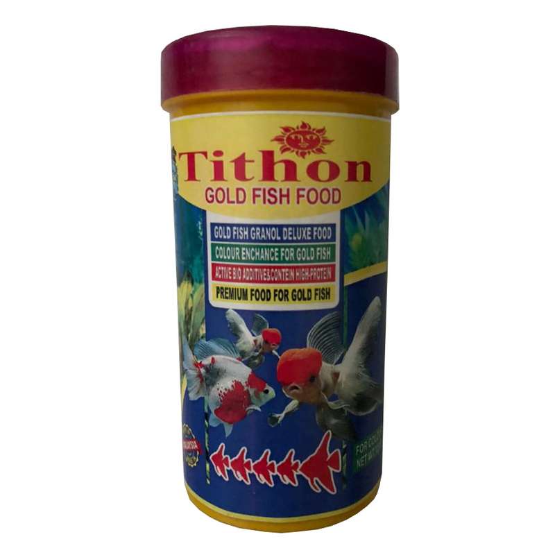 غذای ماهی آکواریوم تیتون مدل Goldfish-120 وزن 120 گرم