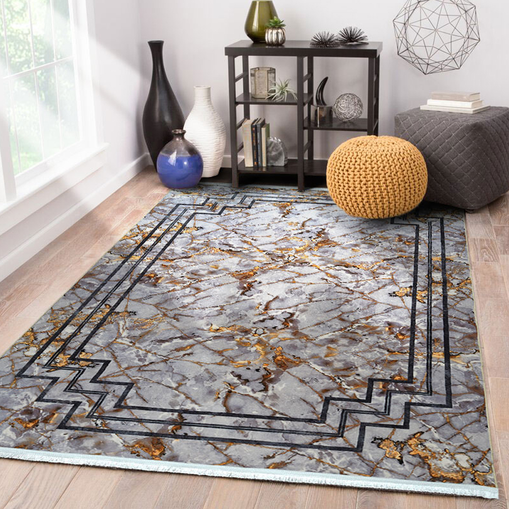 فرش ماشینی محتشم طرح مدرن کد 300112