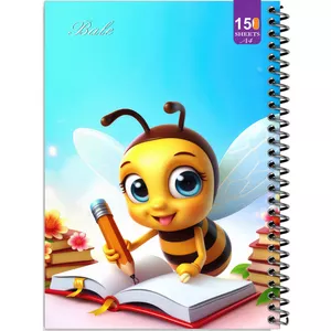 دفتر نقاشی 150 برگ انتشارات  بله مدل رحلی طرح فانتزی زنبور نقاش کد A4-P453