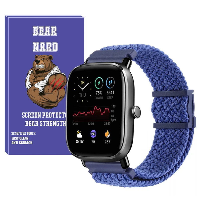 بند برنارد مدل Braided Magnet BR مناسب برای ساعت هوشمند امیزفیت GTS / GTS 2 / GTS 2 mini / GTS 2E / GTS 3