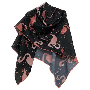 روسری زنانه مدل نخی چهارفصل قواره بزرگ کد 1420