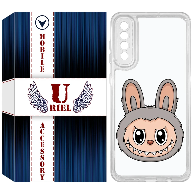 کاور یوریل مدل Clear کد 114 طرح لبوبو Labubu مناسب برای گوشی موبایل سامسونگ Galaxy A50 / A50S / A30S