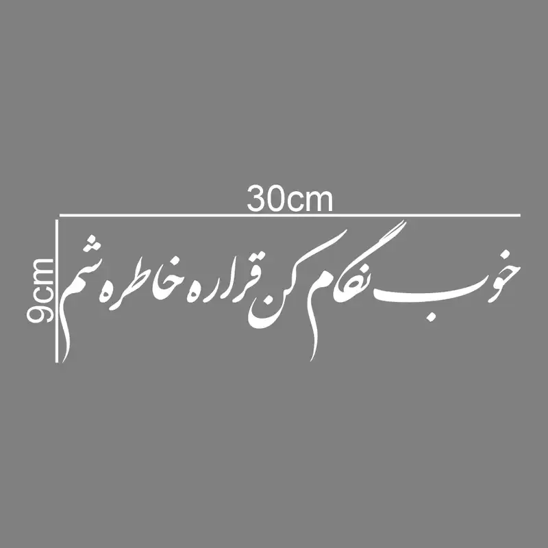برچسب بدنه خودرو طرح خوب نگام کن قراره خاطره شم کد M200