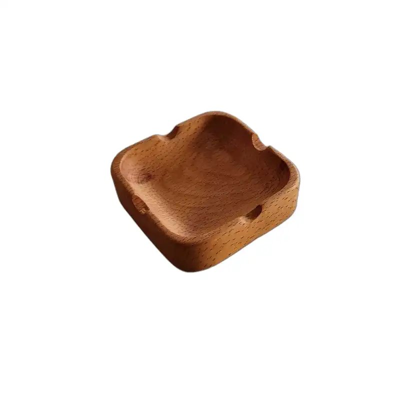 زیرسیگاری چوبی گردوچ مدل مربع کد LT - 7030