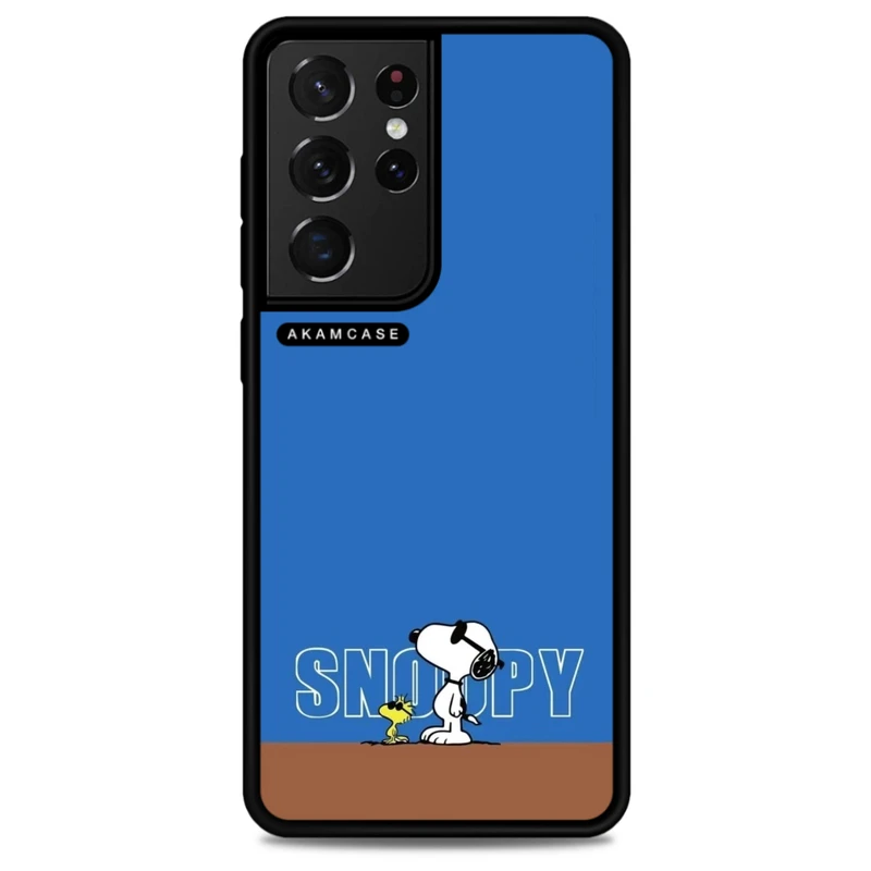 کاور آکام مدل AMC-WSGS21U-SNOOPY-43 مناسب برای گوشی موبایل سامسونگ Galaxy S21 Ultra