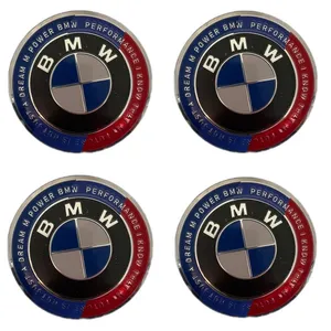 آرم خودرو طرح BMW کد 02 بسته 4 عددی 