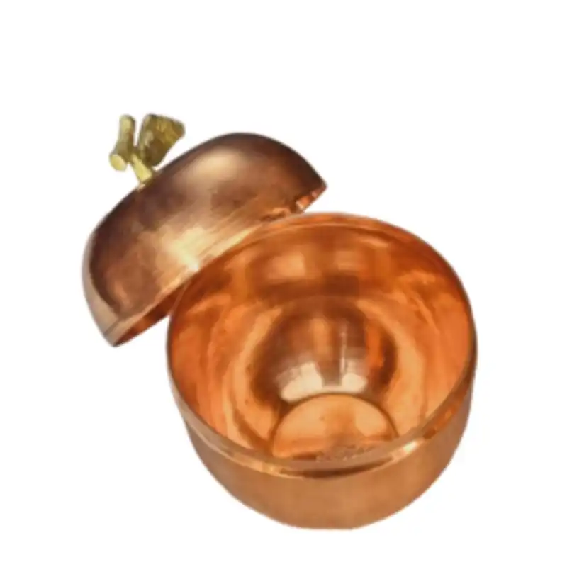 قندان مسی طرح سیب مدل روشا