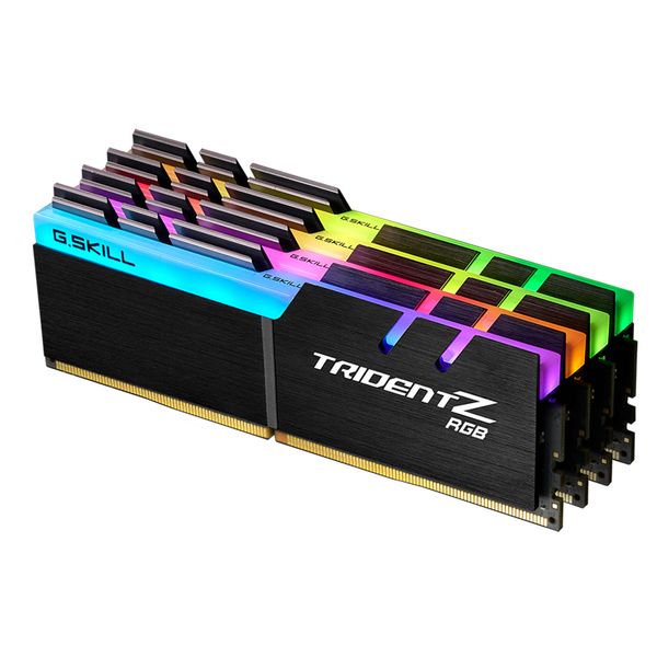 رم دسکتاپ DDR4 چهار کاناله3200 مگاهرتز CL16 جی اسکیل مدل TRIDENTZ RGB ظرفیت 64 گیگابایت
