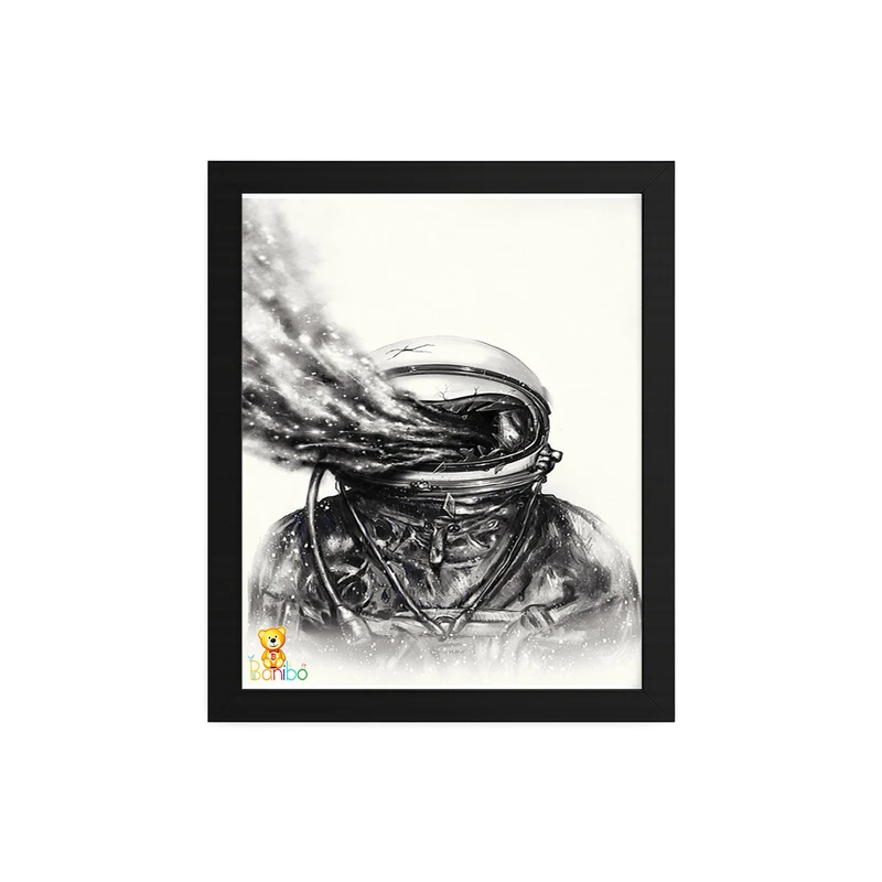 تابلو بانیبو طرح  فضانورد کد 143  فریم مشکی