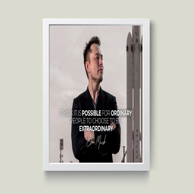 تابلو مدل انگیزشی Elon musk کدS1621-w
