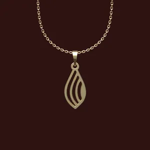 گردنبند طلا 18 عیار زنانه مدوپد مدل هندسی کد X2-1-1101