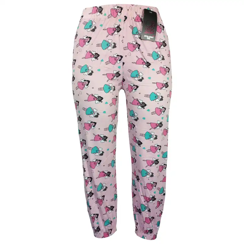 شلوار زنانه مدل Little angels رنگ صورتی