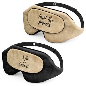 نقد و بررسی چشم بند خواب کاوا ماسک مدل Life is Good C128 مجموعه 2 عددی توسط خریداران