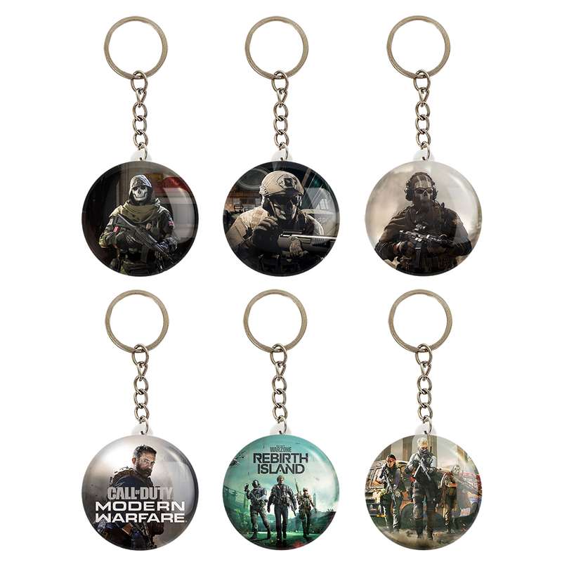 جاکلیدی خندالو مدل کال آف دیوتی مدرن وارفر وارزون گوست کد 1677A مجموعه 6 عددی