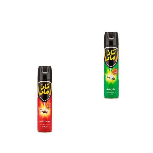 اسپری سوسک کش و حشره کش تارومار مدل بابو مجموعه 2 عددی حجم 400 میلی لیتر 