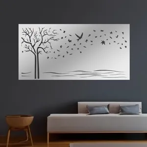 آینه پلکسی گلس مدل دکوراتیو کد N98-2