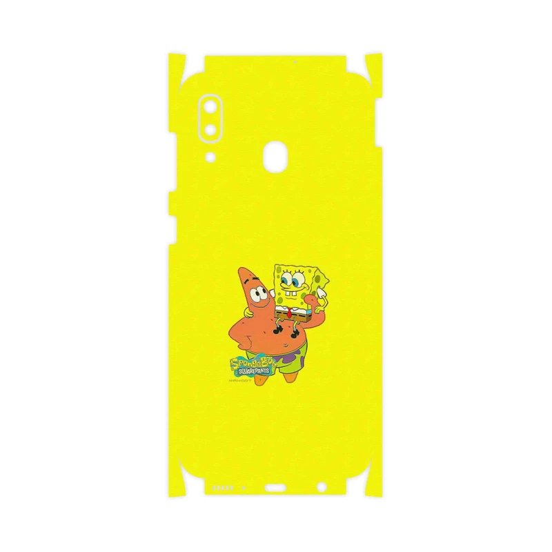 برچسب پوششی ماهوت مدل SpongeBob SquarePants-FullSkin مناسب برای گوشی موبایل سامسونگ Galaxy M10s