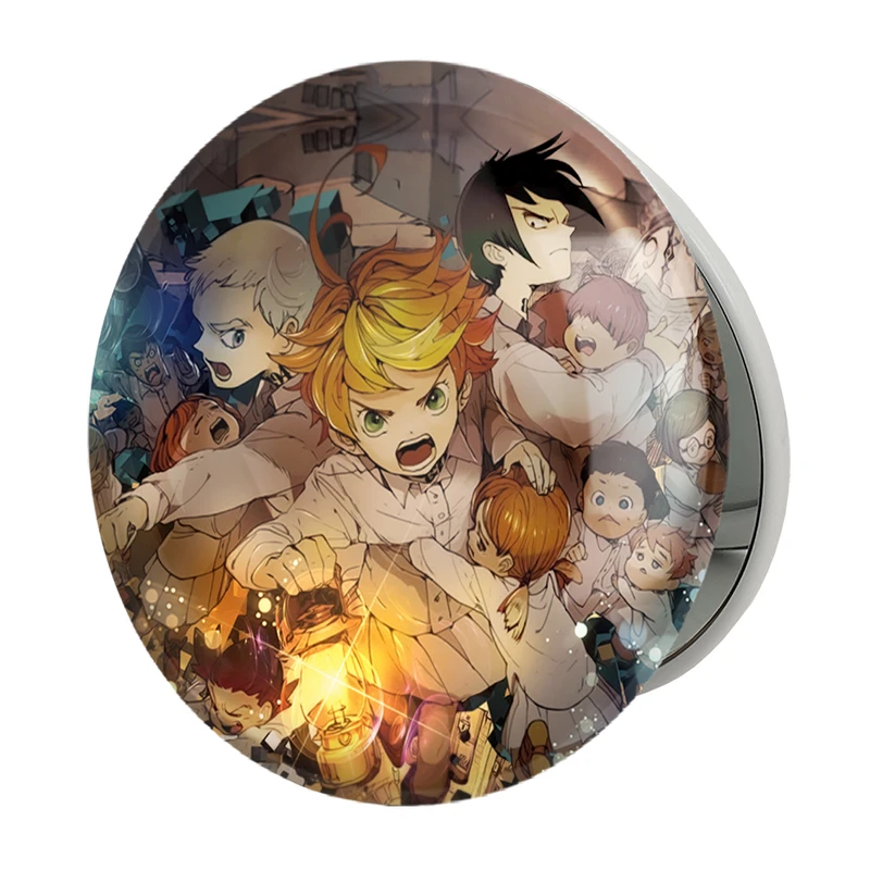 آینه جیبی خندالو طرح انیمه ناکجاآباد موعود مدل تاشو کد 12714 