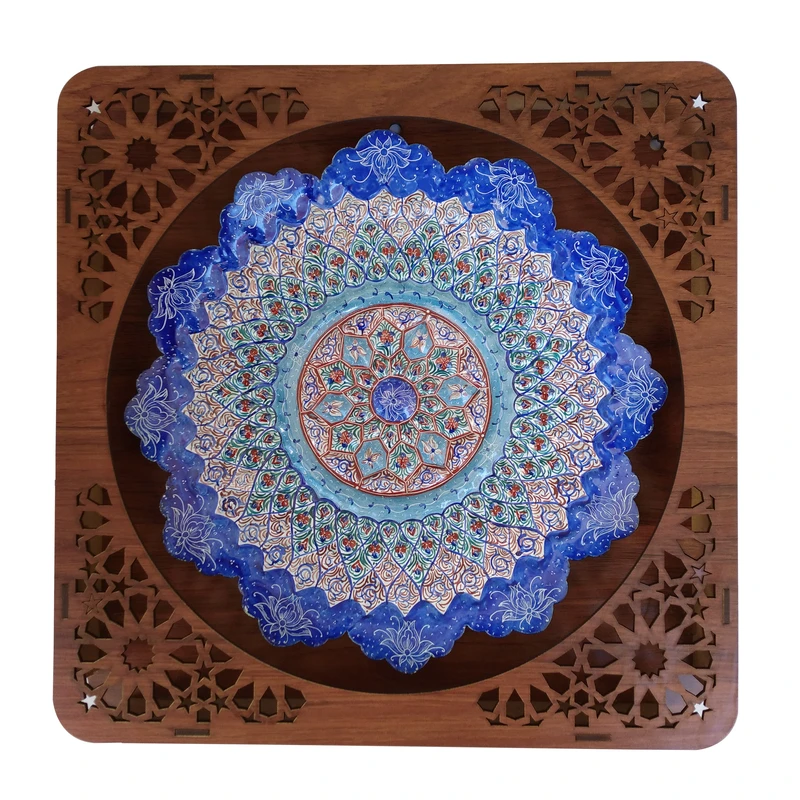 تابلو میناکاری مسی مدل گل کد 245 RR